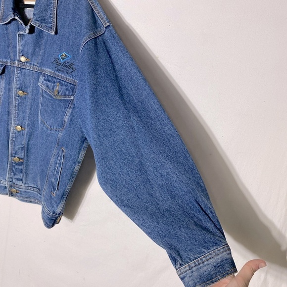 Vintage Western Concepts Big Valley Jamboree Denim Jean Jacket L - Picture 9 of 14